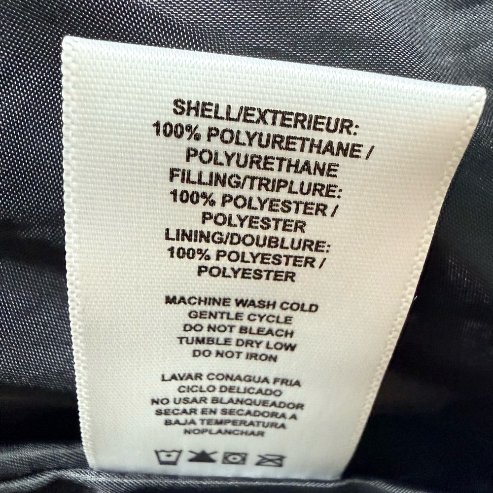 Vigoss Long Black Puffer Vest with Zipper Pockets Size M - Picture 10 of 12